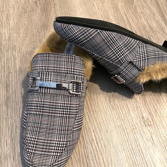 Steve Madden Khloe Plaid Mule Slide NEW 9/10 - Picture 3 of 5